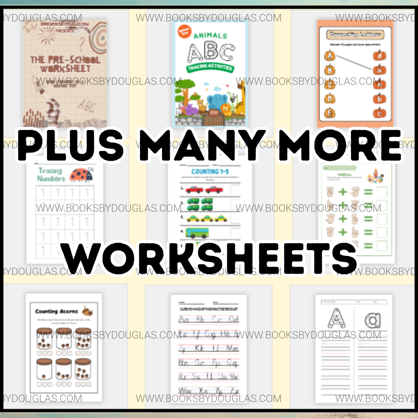 The Ultimate Preschool Workbook | Printable PDF Learning Pack for Kids – Fun Maths, Alphabet & Tracing Activities | Books By Douglas