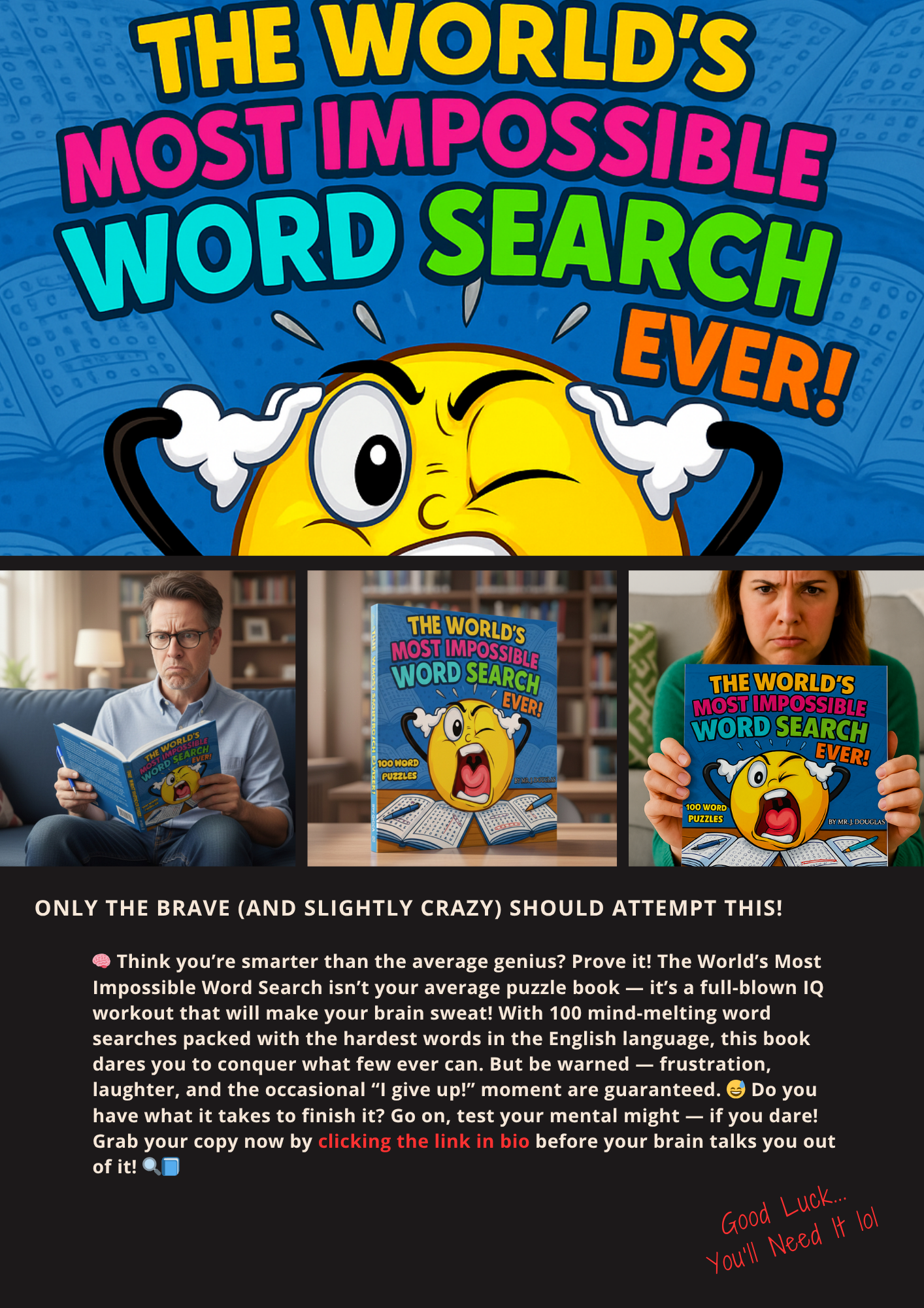 The World’s Most Impossible Word Search Ever: The Ultimate Challenge for Puzzle Lovers & Brainiacs! [ PAPERBACK EDITION ]