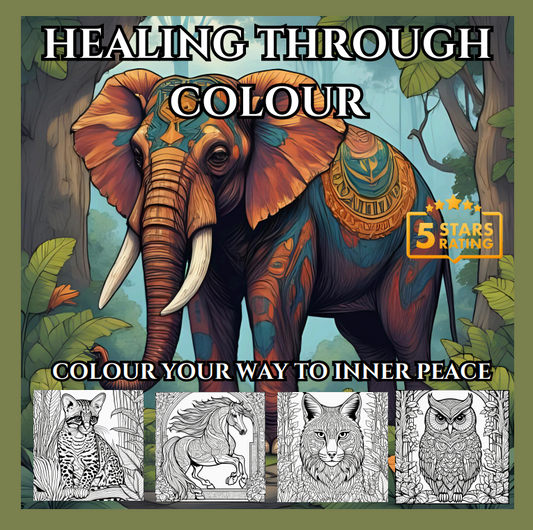 Healing Through Colour: An Adult Colouring Book Designed to Relax Restless Minds [ PAPERBACK EDITION ]